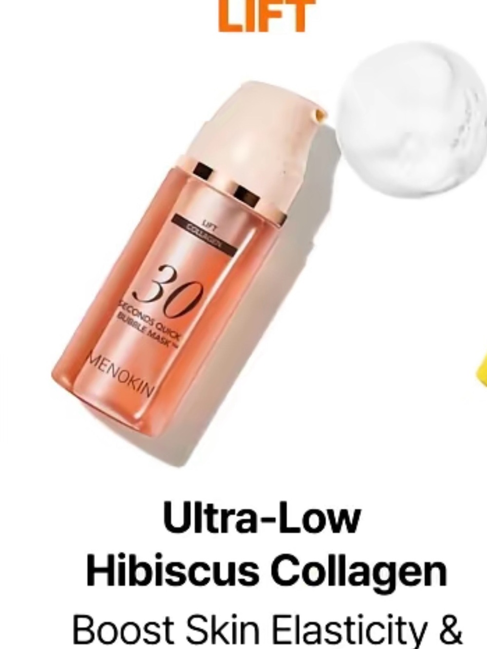 MENOKIN Micro-Bubble Capsules - Rose Orange Packaging